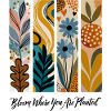 Blooming Botanical Panel Collage