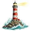Phare du Felsenmeer Lichtstrahl