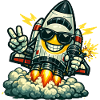 Canard Fusée Spatiale avec Micro