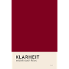 Klarheit entsteht durch Fokus Poster