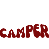 Happy Camper lettering Outdoor