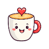 Kawaii Heart Coffee Mug