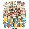 Freches Raccoon Shirt-Motiv
