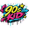 90s Kid Graffiti Burst