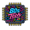 80er Tech Neon Chip