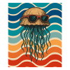 Quallen-Sonnenbrille im Retro-Wellendesign