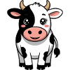 Vache - Vache comique Kawaii