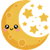 Mond und Sterne