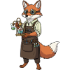 Fox Alchemist Steampunk Mad Scientist