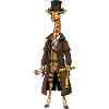 Giraffe Explorer Steampunk Chic Zylinder