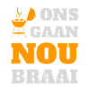 Ons Gaan Nou Braai Grill Tee