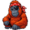 Orangutan Pirate