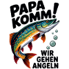 Papa Komm! Angelabenteuer Fischdesign