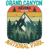 Grand Canyon Arizona Est 1919 Parco Nazionale Retro