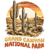Grand Canyon nasjonalpark Retro vintage