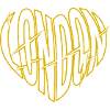 London Yellow Spike Lettering