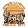 Grand Canyon National Park Retro