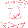 Red line face