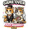 Game Over Just Married Cats