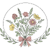 Boho Blumen Flowers Line Art 