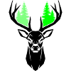 Deer Head Fir Trees Natural Green
