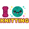 Kawaii Knitting Wool Heart