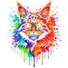 Maine Coon Neon | Cat Art Pop Art