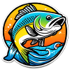 Bright rainbow bass