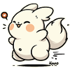 Kawaii Happy Bunny Sticker