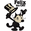Felix The Cat With Top Hat & Text Est 1919