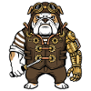 Steampunk Guardian Dog Royal Mechanical Arm
