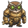 Owl Engineer Steampunk Golden Armor