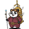 Panda Aviateur Steampunk Propulsion Vapeur Mignon