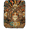 Hippie Cat 60s Love Peace