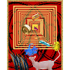 Retro Geometric Collage Wall Art