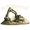 Anbaggern? Lustiger Bagger Baustellen Humor