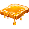 Illustration Honey on White Bread