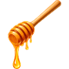 Honiglöffel mit tropfendem Honig Illustration 
