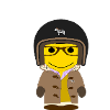 GEEKLEY biker dufflecoat mustard