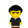 GEEKLEY avatar black polo glasses