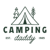 Campeggio papà padre campeggiatore padre foresta amante verde