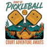 Pickleball-Geist von Pickleball-Hofabenteuer