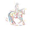 Sketch de la Fille des Chevaux