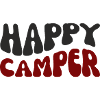 Happy Camper Retro Print
