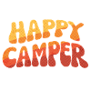 Happy Camper Gradient Text