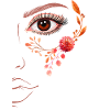 Boho Line Art Floral Design
