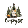 Regalo per il Campeggio del Gatto che dice Campeggio