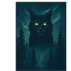 Nordwolf im Nordlicht