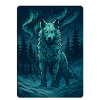 Nordwolf im Nachtwald