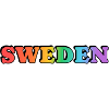 Gay Sweden Rainbow Typografie